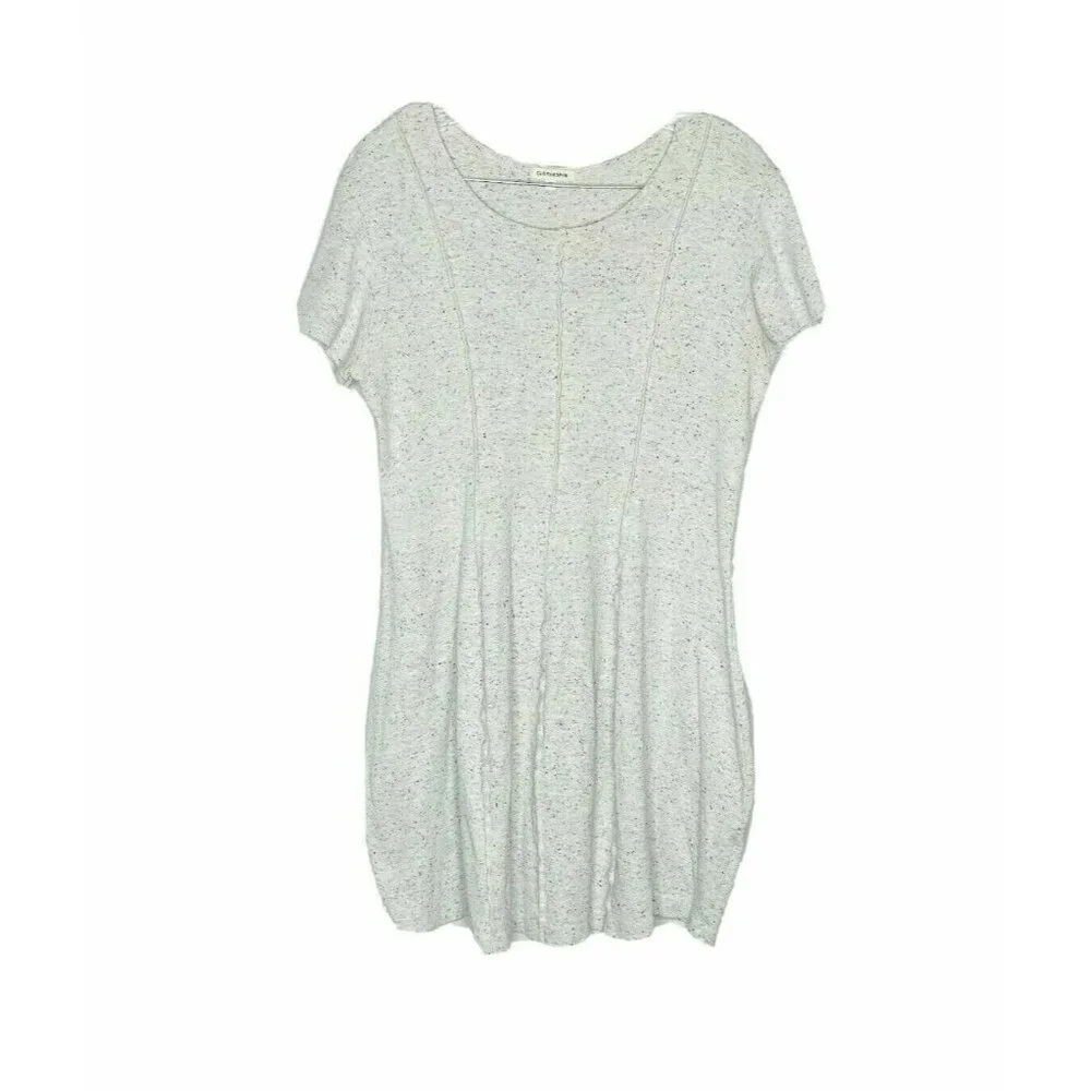 Clothespin Gray Fit n Flare Cotton Dress S - Picture 1 of 3